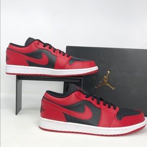 Nike Air Jordan 1 Low Reverse Bred 553558-606 Men’s Sneakers - Size 10